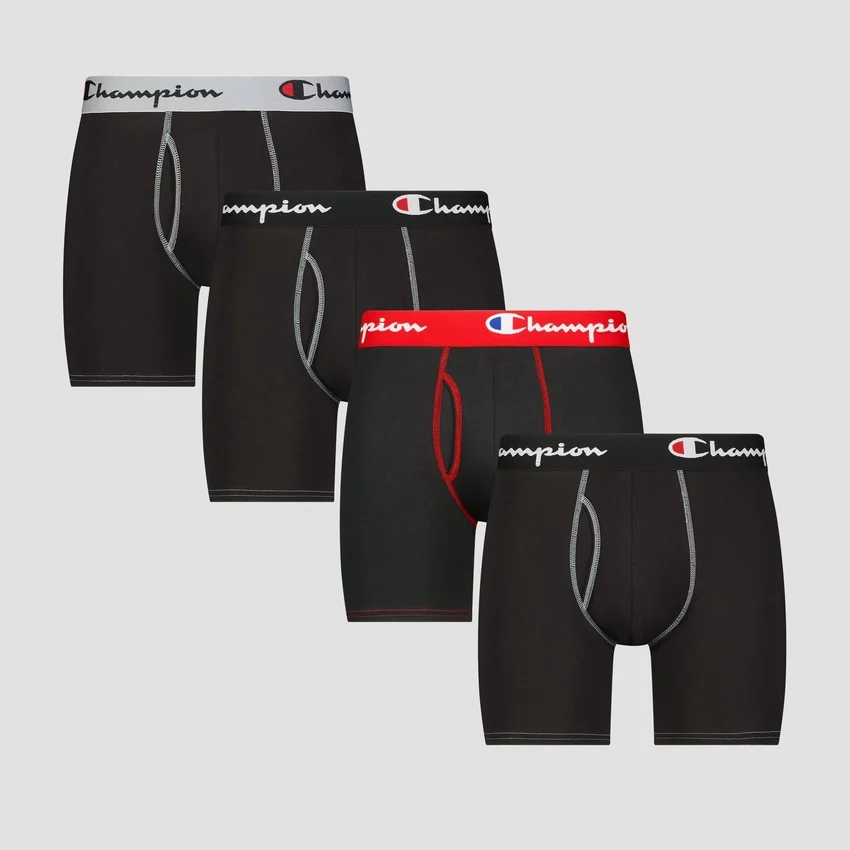 Boxer elasticizzati in cotone, confezione da 4
