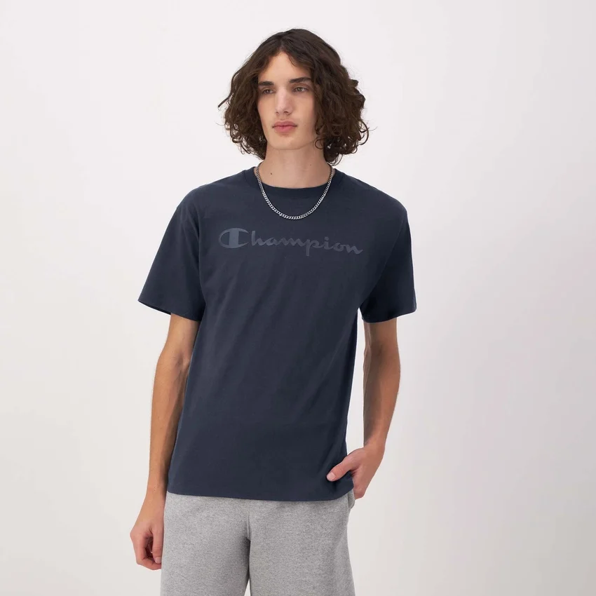 Classic Graphic T-shirt, Script Logo in tono su tono