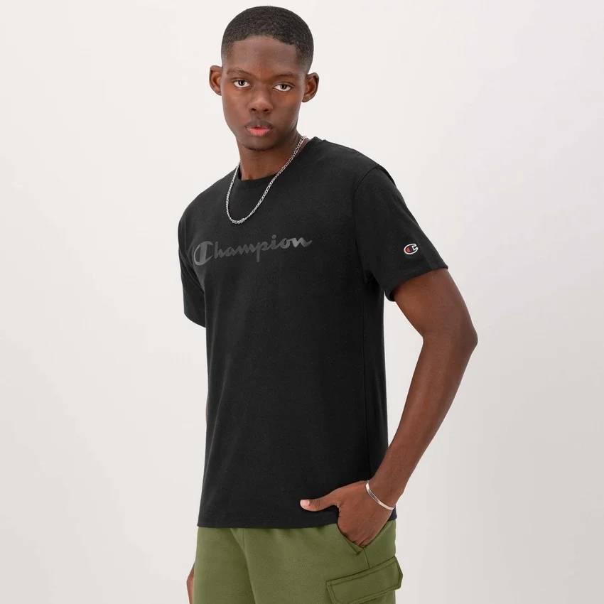 Classic Graphic T-shirt, Script Logo in tono su tono