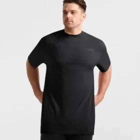 Classic Graphic T-shirt, Script Logo in tono su tono - Taglie grandi e alte