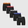 Confezione da 5 boxer in cotone elasticizzato