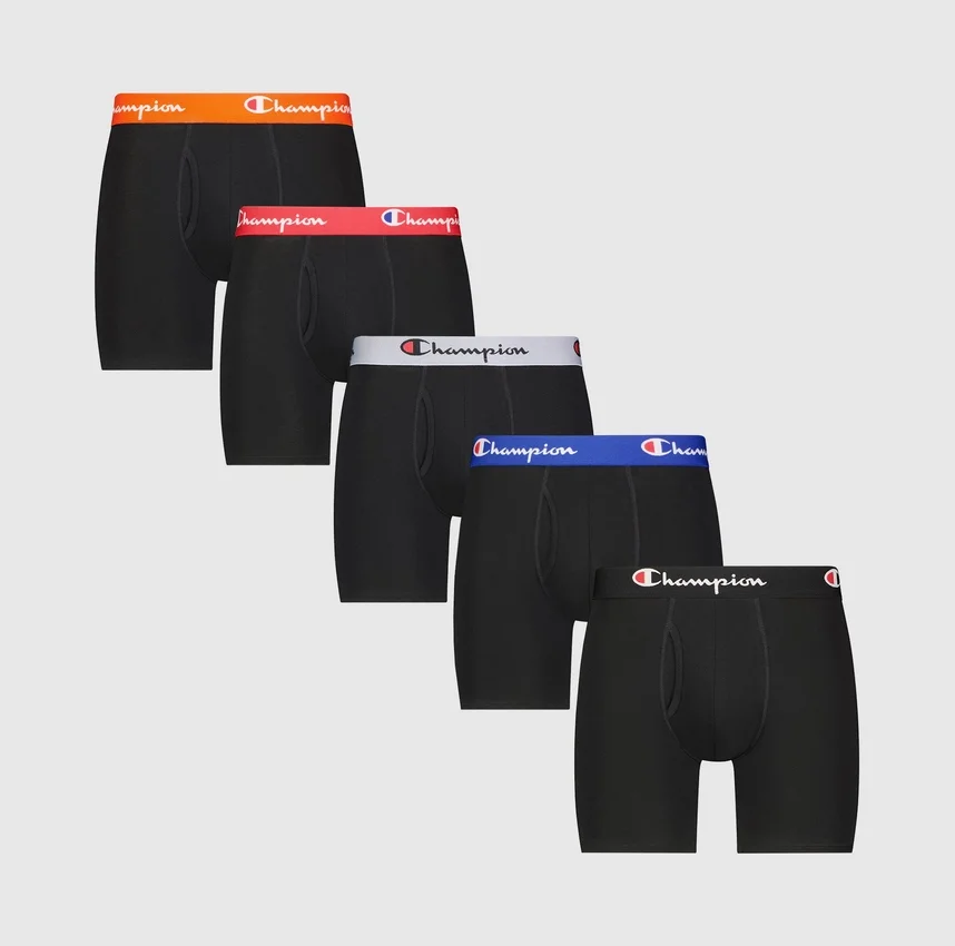 Confezione da 5 boxer in cotone elasticizzato