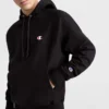 Felpa con cappuccio Reverse Weave Small C