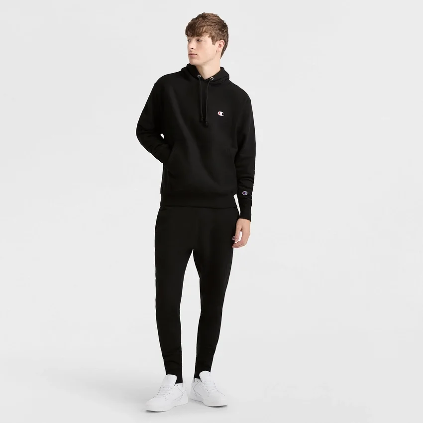 Felpa con cappuccio Reverse Weave Small C