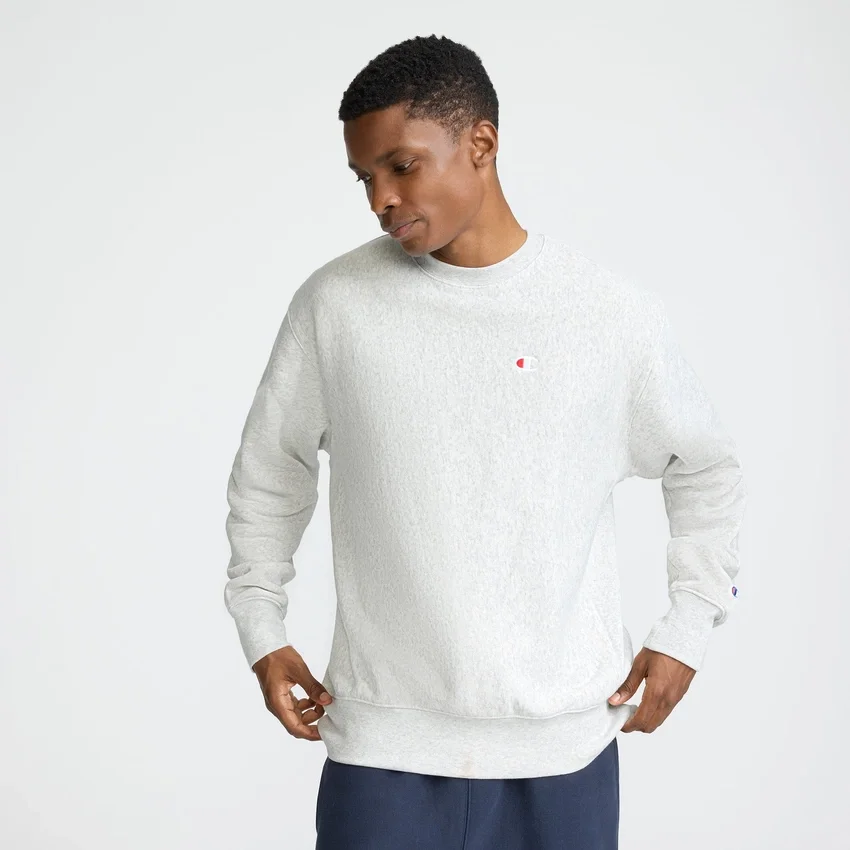 Felpa girocollo Reverse Weave, C Logo