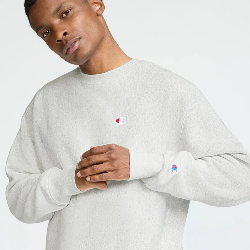 Felpa girocollo Reverse Weave, C Logo