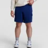 Pantaloncini cargo in pile da 8", C Logo