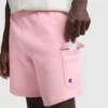 Pantaloncini cargo in pile da 8", C Logo