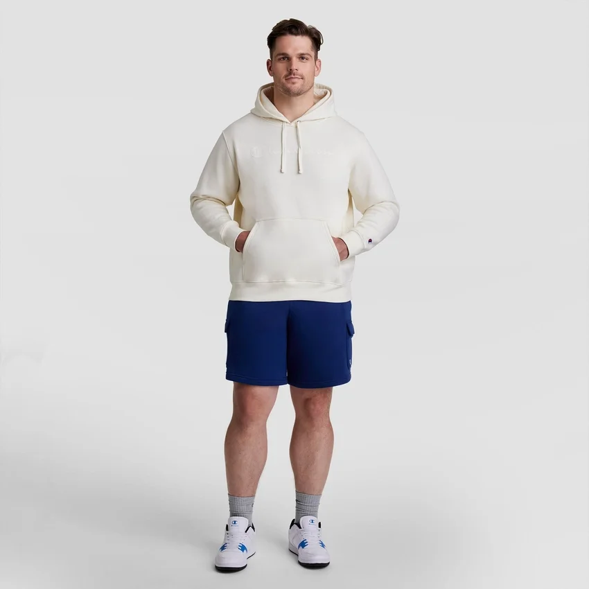 Pantaloncini cargo in pile da 8", C Logo