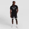 Pantaloncini Gridiron Double Layer da 9", C Logo