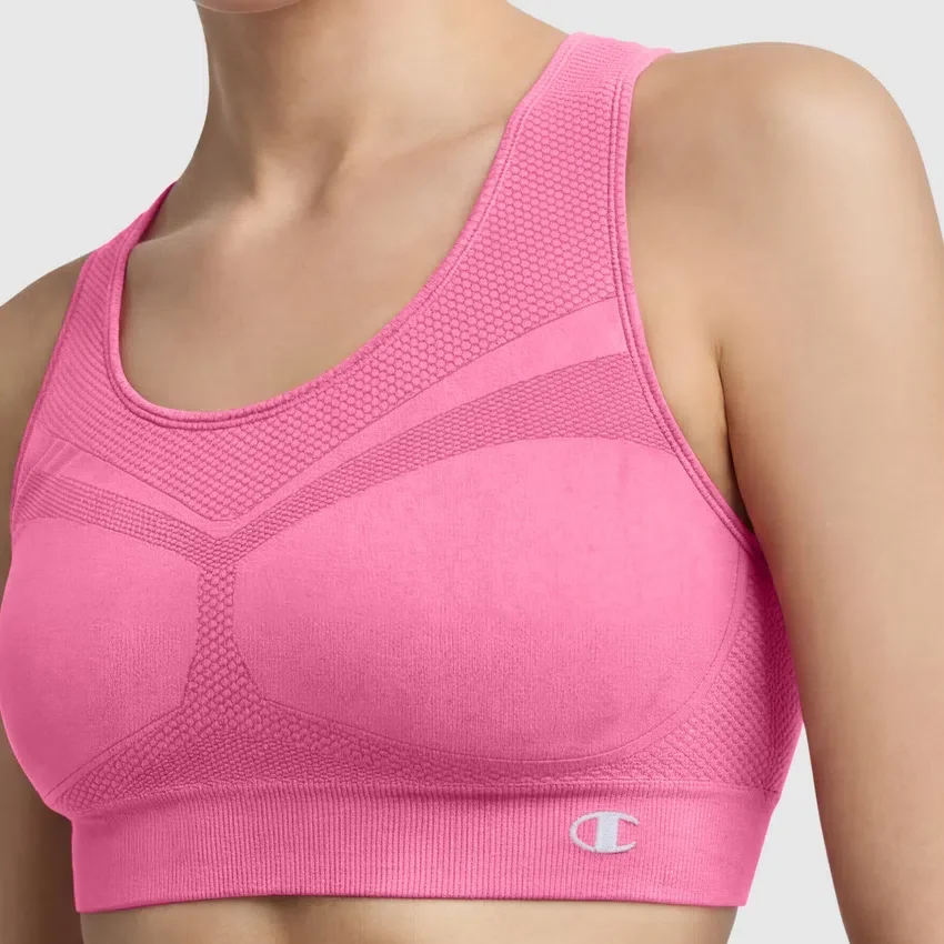 Reggiseno sportivo senza cuciture con dorso a vogatore