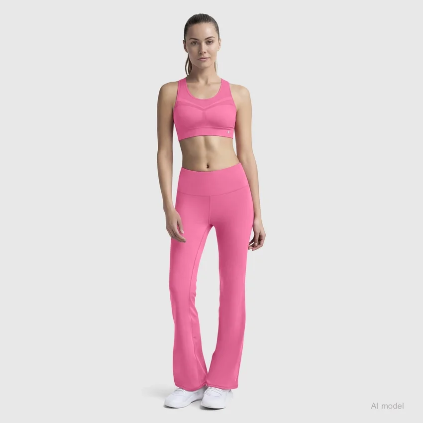 Reggiseno sportivo senza cuciture con dorso a vogatore