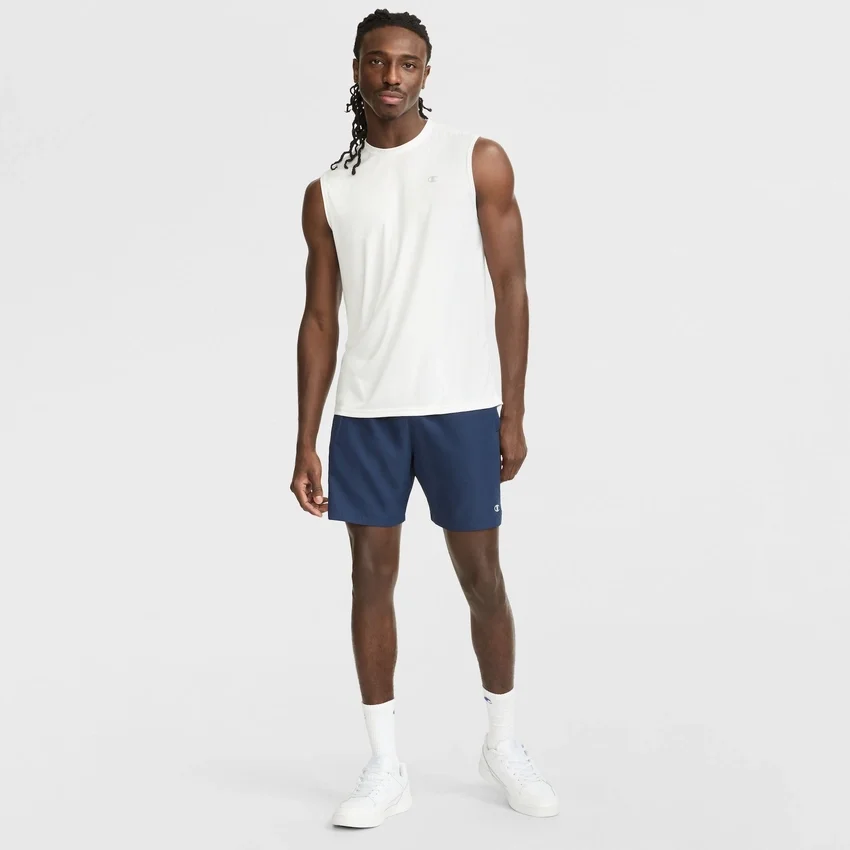 Shorts sportivi in tessuto da 7"