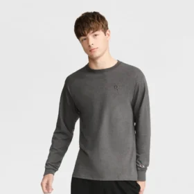 T-shirt classica a maniche lunghe, C Logo ricamato