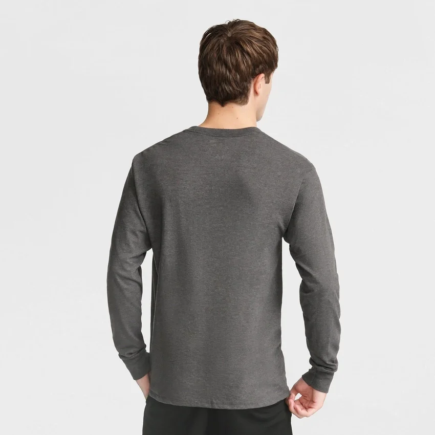 T-shirt classica a maniche lunghe, C Logo ricamato