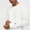 T-shirt classica a maniche lunghe, C Logo ricamato
