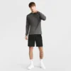 T-shirt classica a maniche lunghe, C Logo ricamato