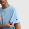 T-shirt con grafica Blurred Roses, C Logo