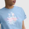 T-shirt con grafica Blurred Roses, C Logo