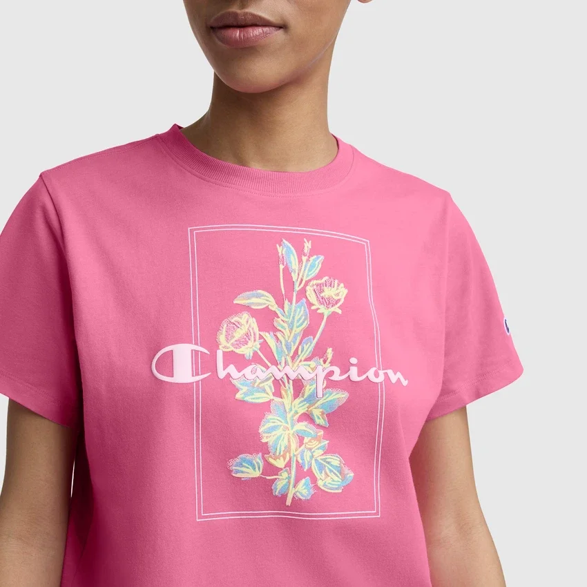T-shirt con grafica “Painted Bouquet”, C Logo