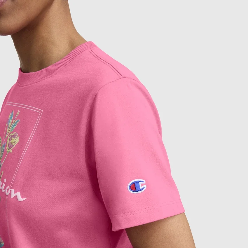 T-shirt con grafica “Painted Bouquet”, C Logo
