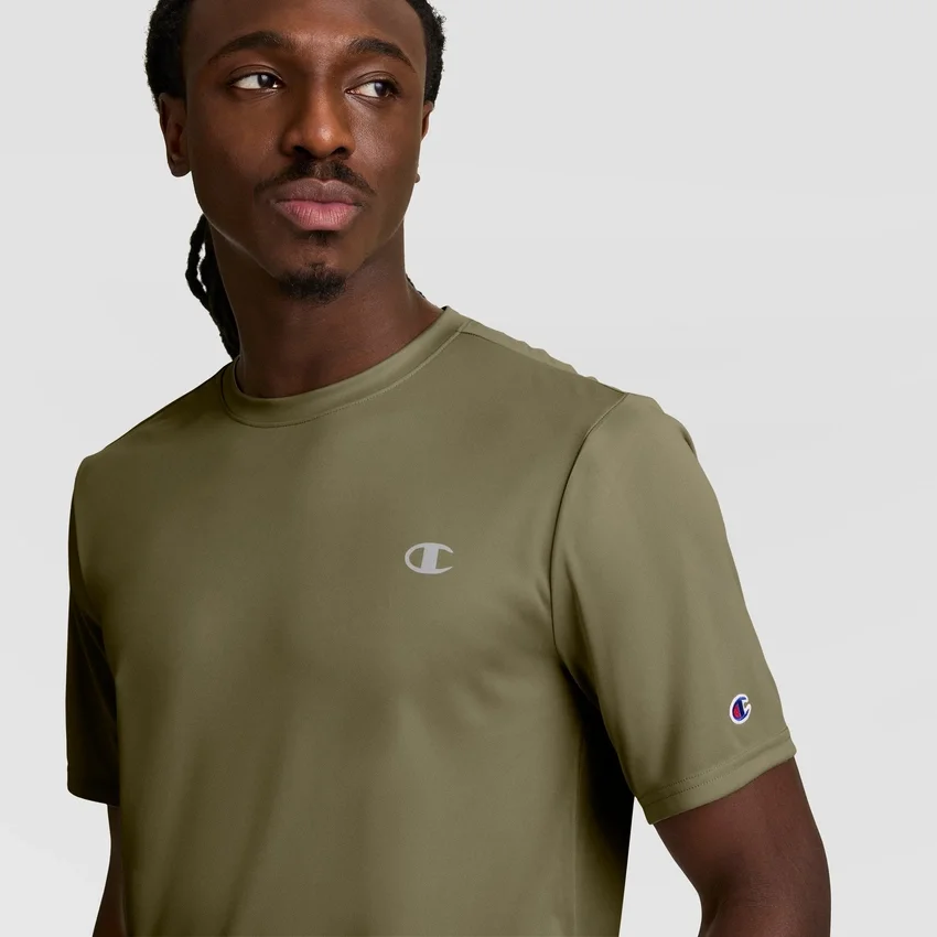 T-shirt sportiva, C Logo riflettente