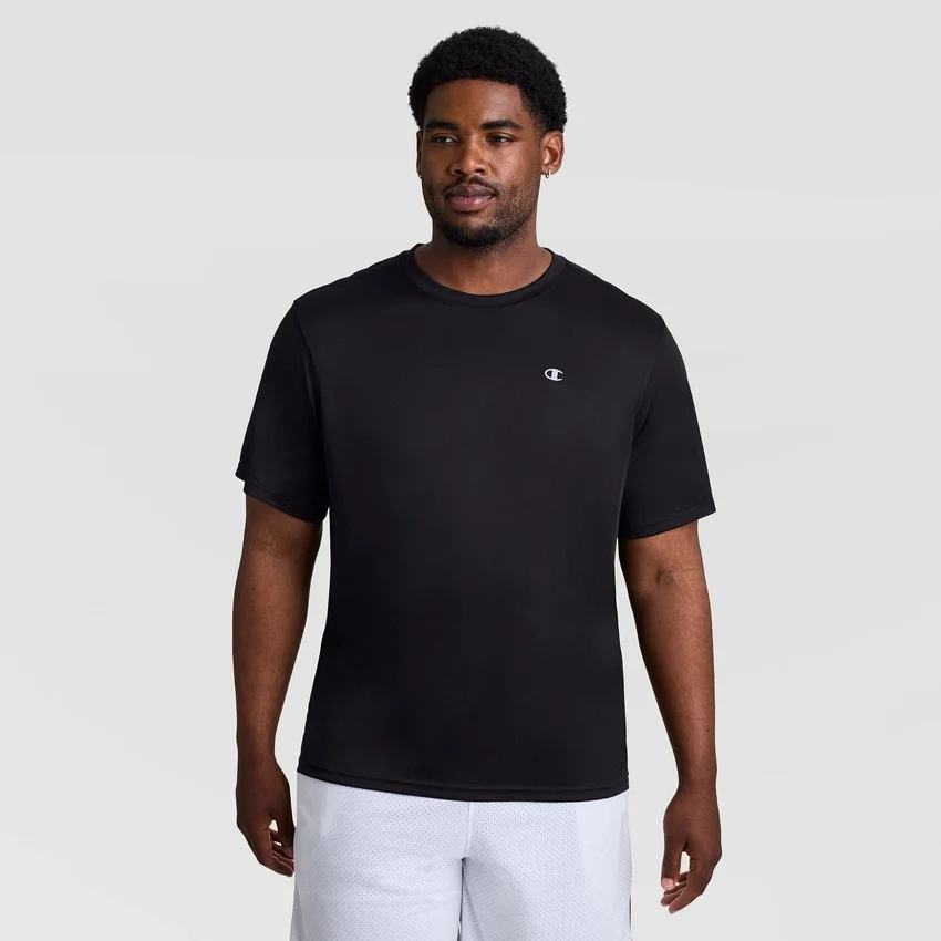T-shirt sportiva, C Logo riflettente - Taglie grandi e alte