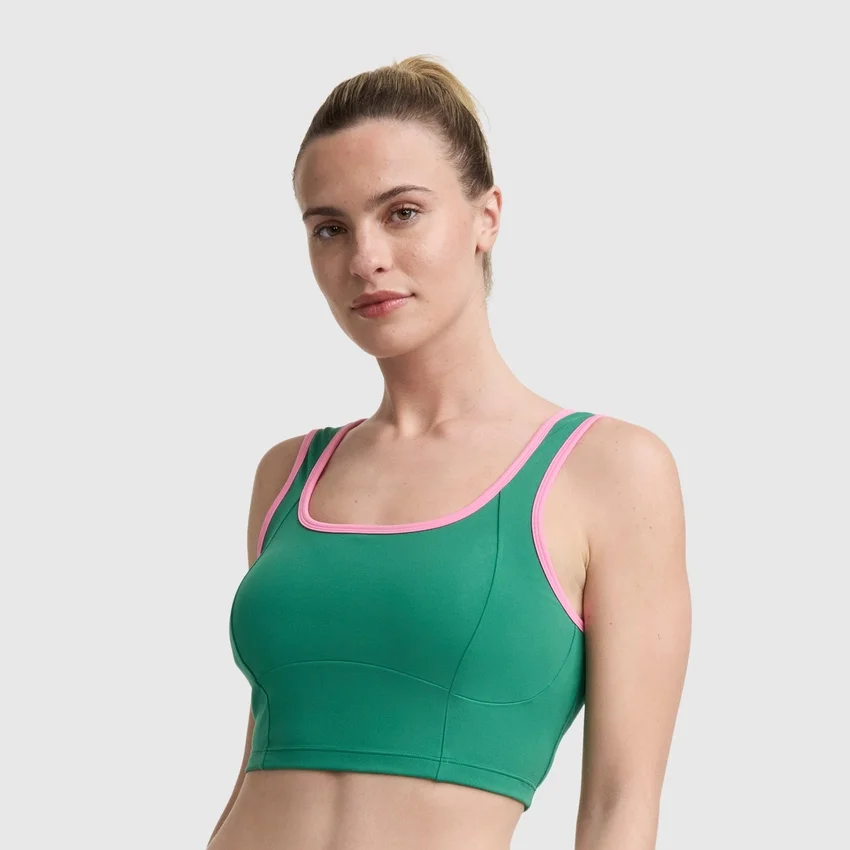 Top a reggiseno con cuciture Courtside