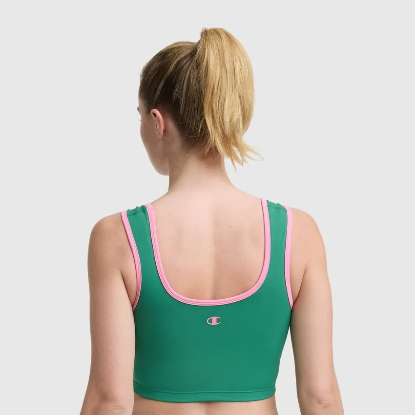 Top a reggiseno con cuciture Courtside