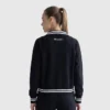 Top Pitcher con collo alto e zip integrale, C Logo