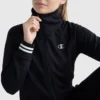 Top Pitcher con collo alto e zip integrale, C Logo